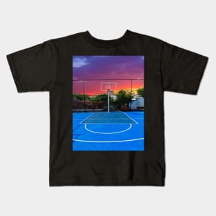 Cloudy Basketball Kids T-Shirt